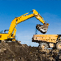 Mining Excavators and dump truck