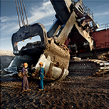 Industrial mining shovel