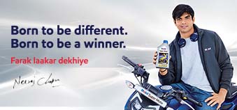 Man holding Mobil engine oil