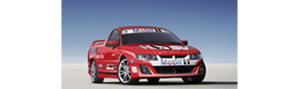 Car with Mobil logos