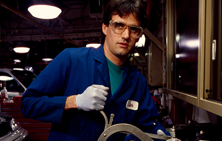 Male engineer in a lab