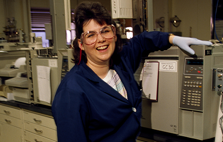 Women engineer in a lab